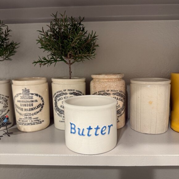 Vintage Crazed Butter Crock - Picture 5 of 15